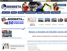 Tablet Screenshot of bidebieta.hezkuntza.net