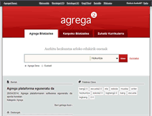 Tablet Screenshot of agrega.hezkuntza.net