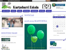 Tablet Screenshot of kurtzebarrilhi.hezkuntza.net